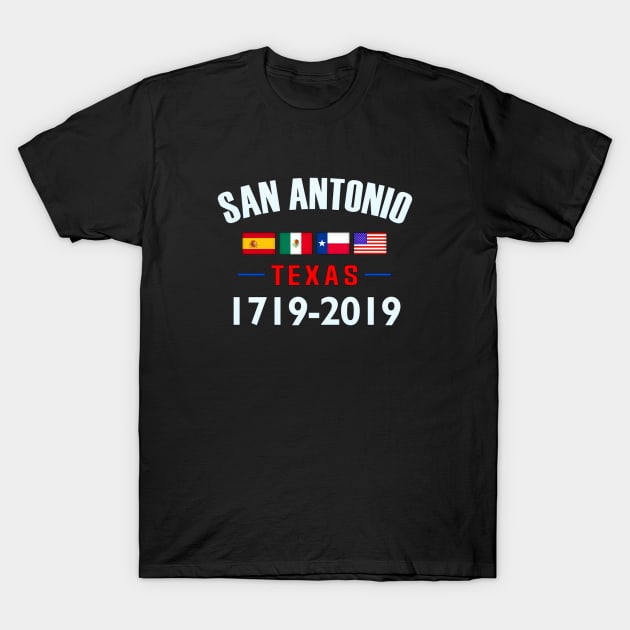 San Antonio Texas 300 year Anniversary T-Shirt by SeattleDesignCompany